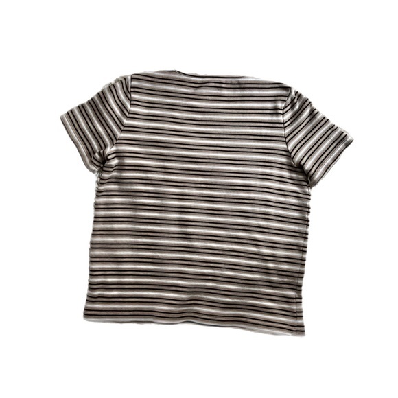 Hastings & Smith Striped Short Sleeve Top Size Small Petite - Picture 2 of 12